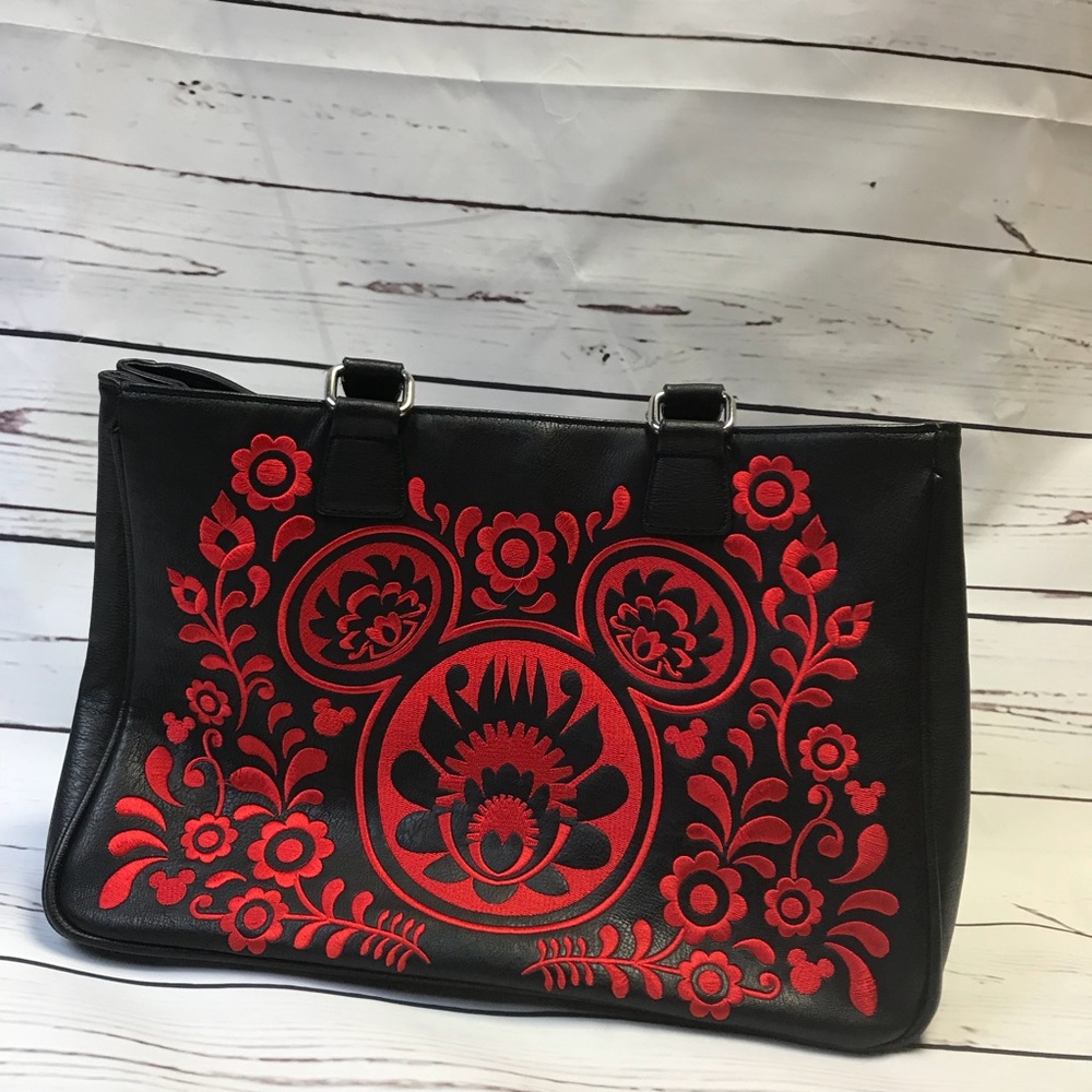 Embroidered faux leather Disney boutique bag